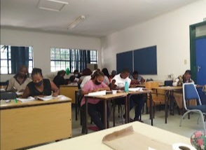 Learners in a classroom training session