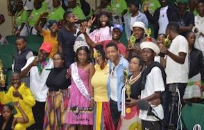 Group celebrating at a community programme